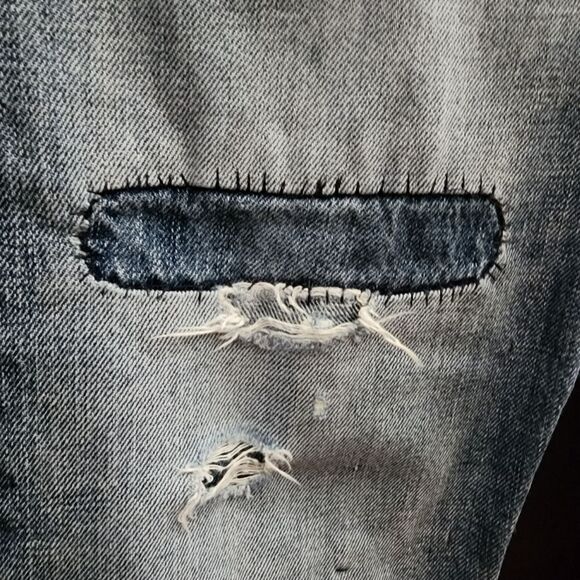 Polo Ralph Lauren Sullivan Slim Distressed Jean in Blue - Picture 11 of 16